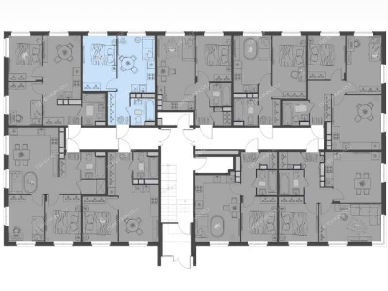 однокомнатная квартира в новостройке на Микрорайон "Новая Жизнь", дом 22 посёлок Культура